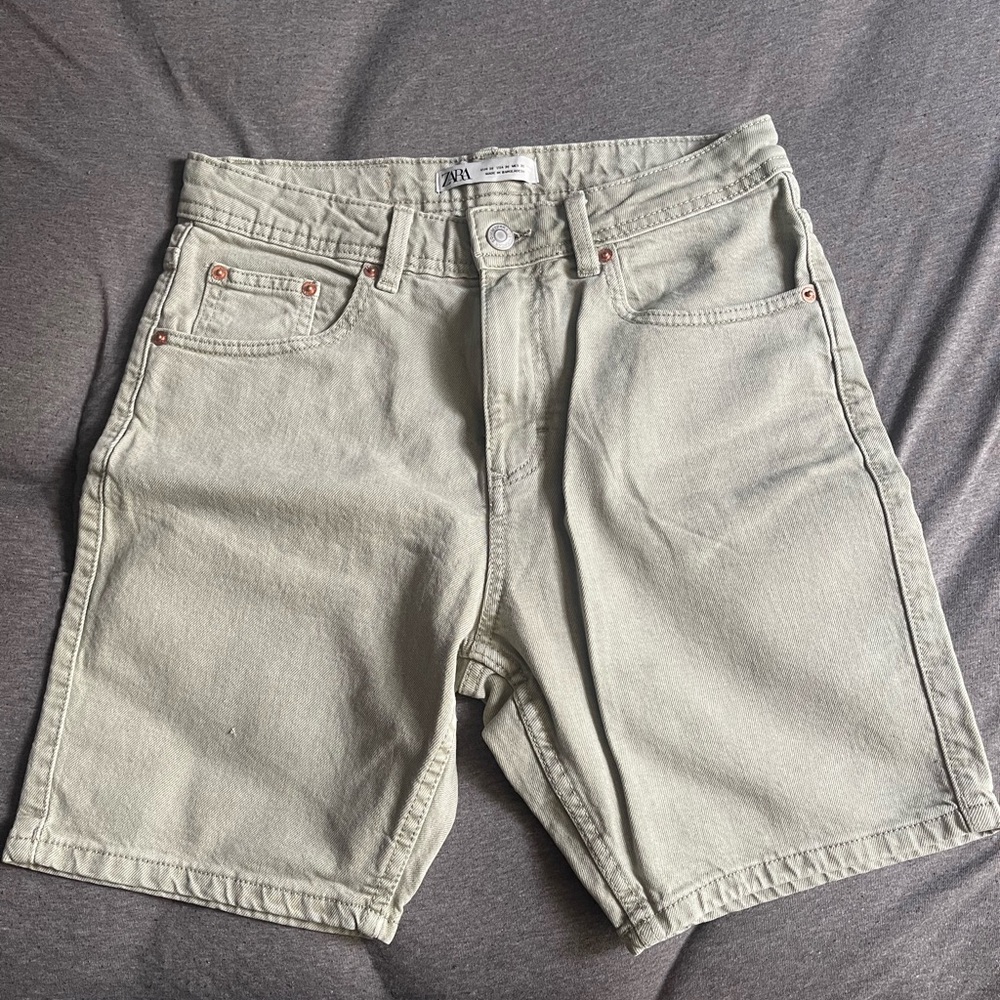Zara mens jean shorts